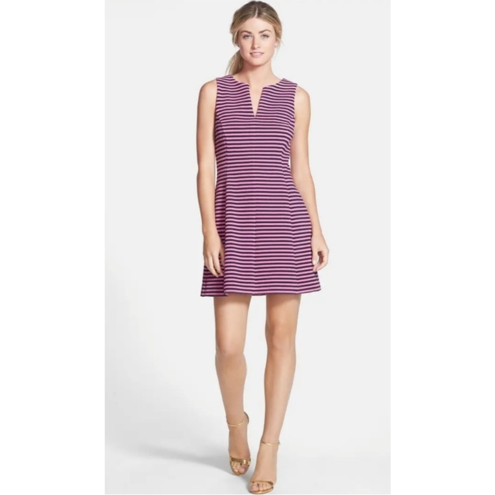 Striped Sleeveless Pink Dress - Classic Summer Shift